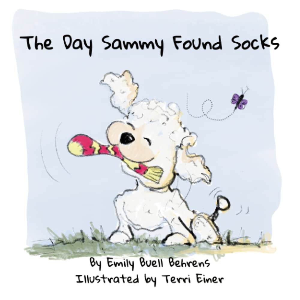 The Day Sammy Found Socks book cover, illustrated by Terri Einer